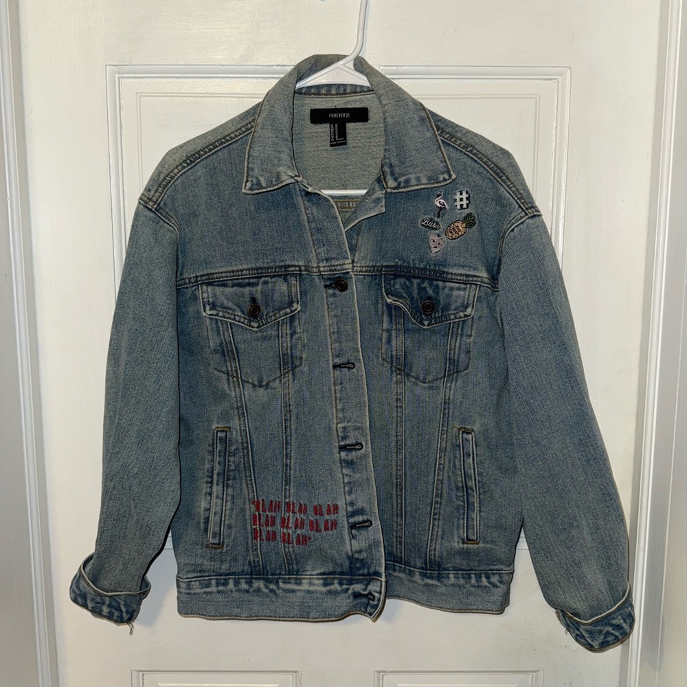 Embroidered Denim Jacket